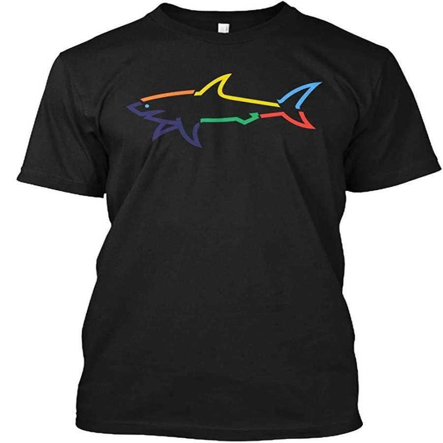 Colored Shark Shirt Paul Shark T-Shirt