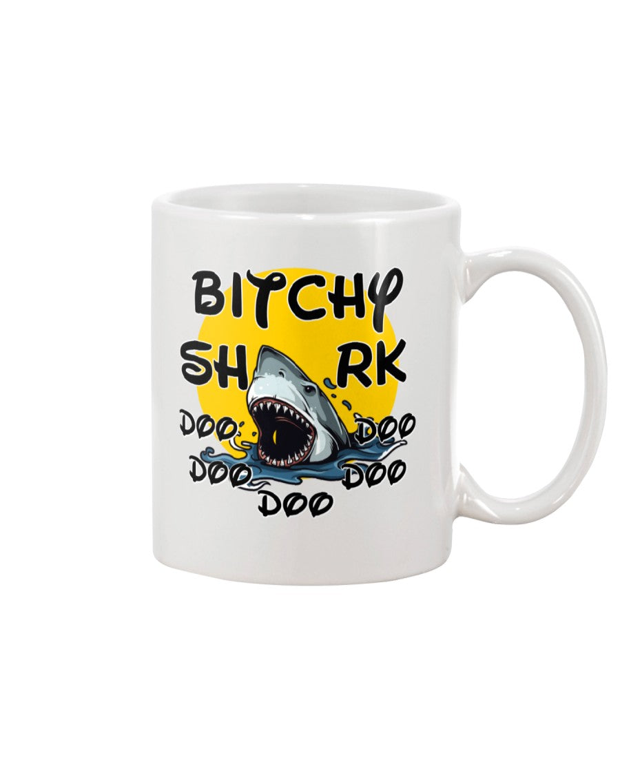 Bitchy Shark Doo Doo Doo Coffee Mug 15 Ounces. V2