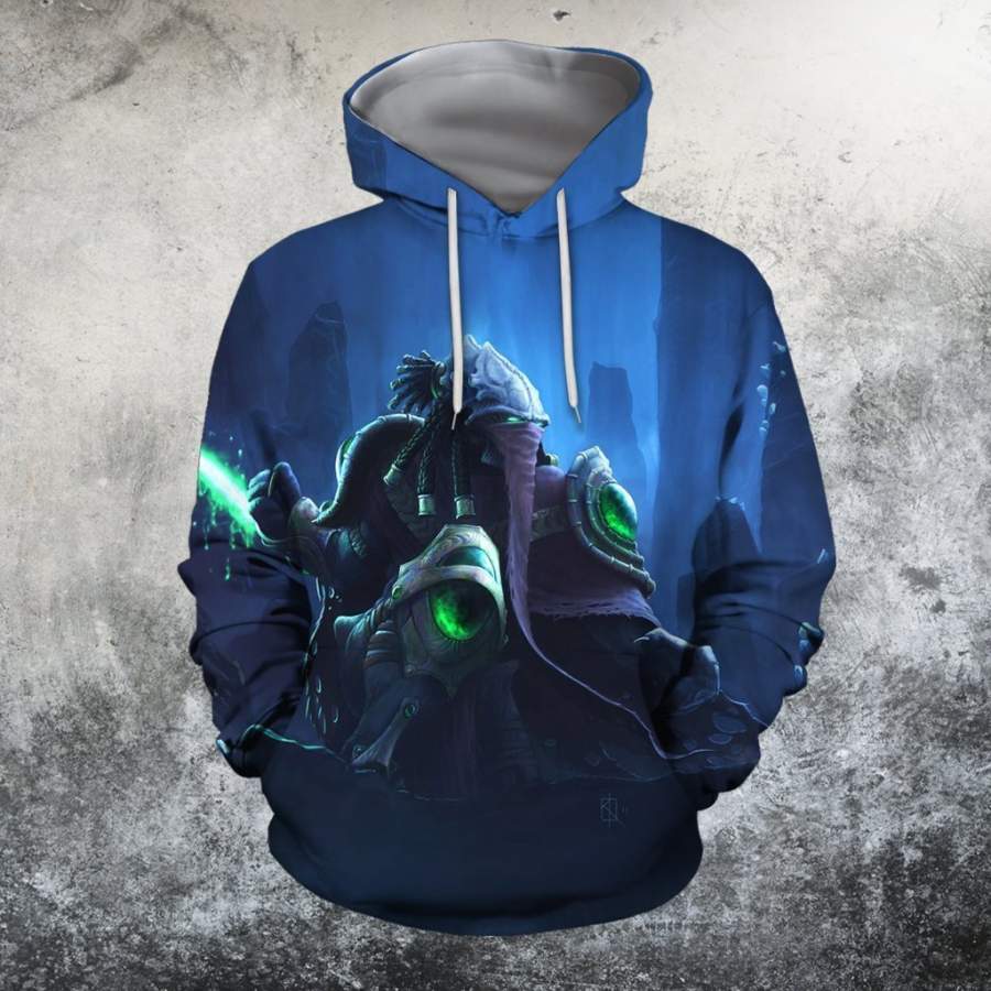 3D All Over Print Dark Templar Protoss Starcraf Hoodie