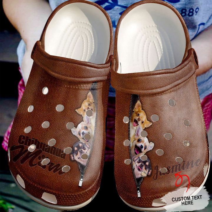Chihuahua Personalized Mom Sku 614 Crocs Crocband Clog Comfortable For Mens Womens Classic Clog Water Shoes