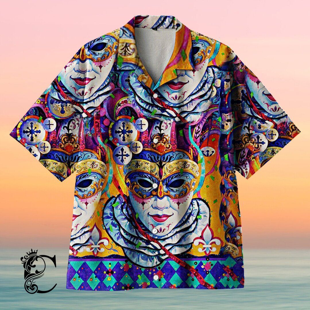 Amazing Carnival Mask Unisex Hawaiian Shirt