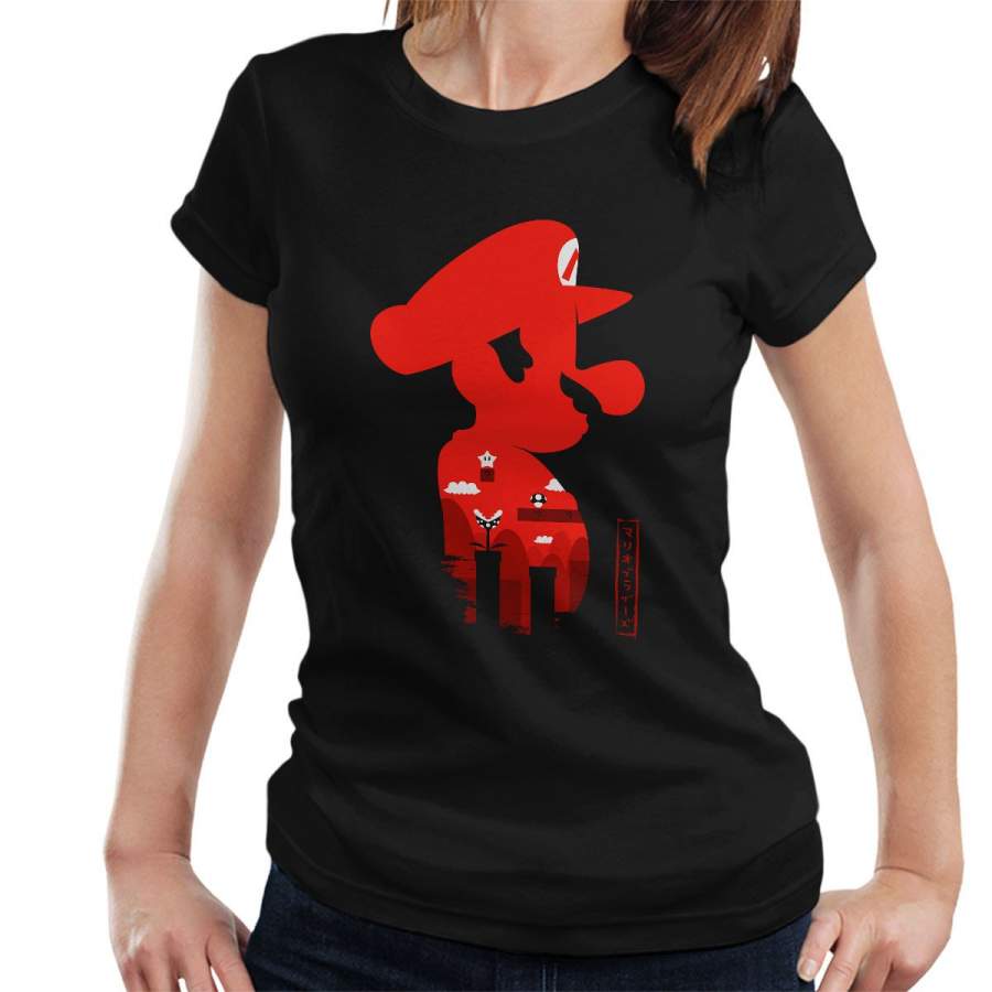 Super Mario Side Profile Japan Women’s T-Shirt