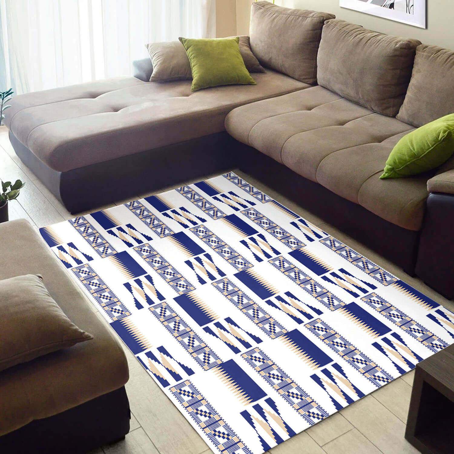 Inspired African Rug Beautiful Afrocentric Pattern Art African Themed Carpet African House Decor WBG3538