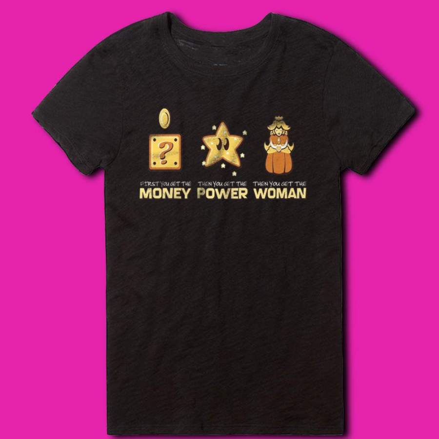 Super Mario Bros Money Power Woman Women’S T Shirt