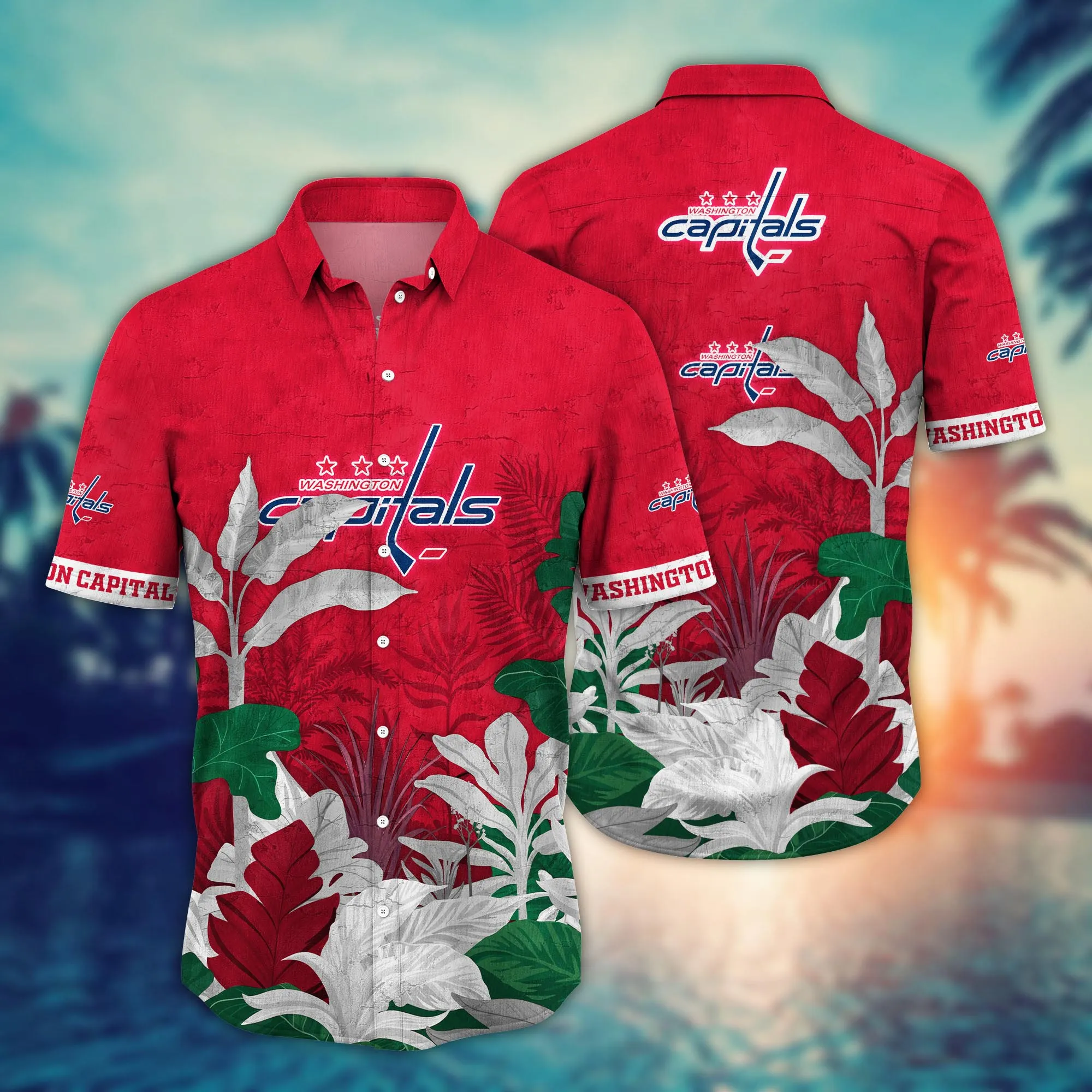 Washington Capitals Nhl Hawaiian Shirt Break Soccer League Shirts