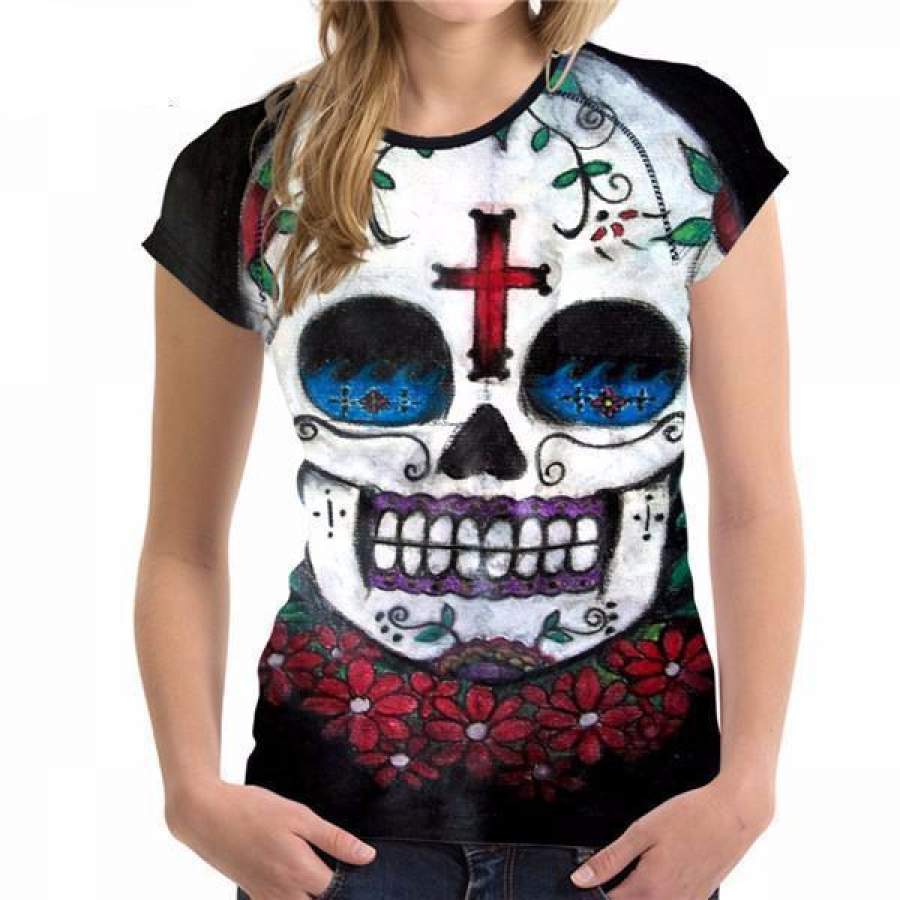 Punk Style Women Summer Tshirt