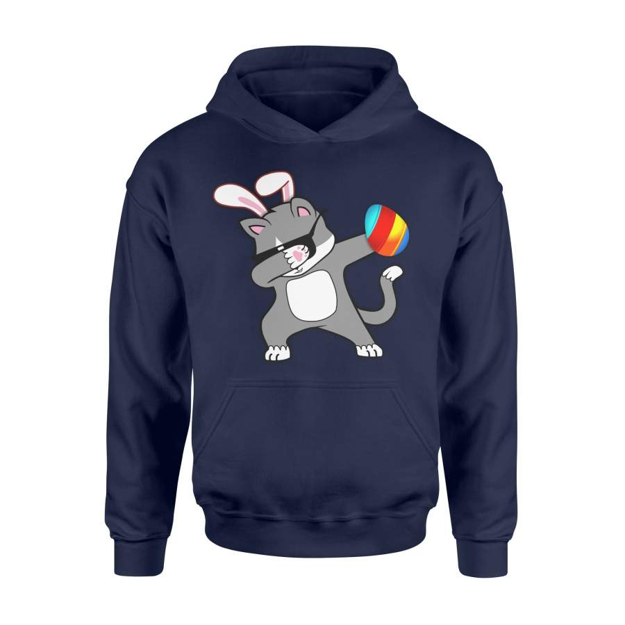 Easter Bunny Dabbing Cat Easter Egg Hoodie