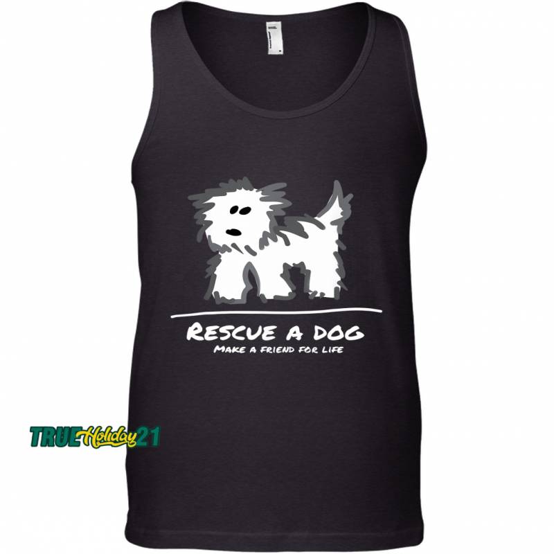 Rescue A Dog Don’t Shop Adopt_ Animal Lover Tank Top