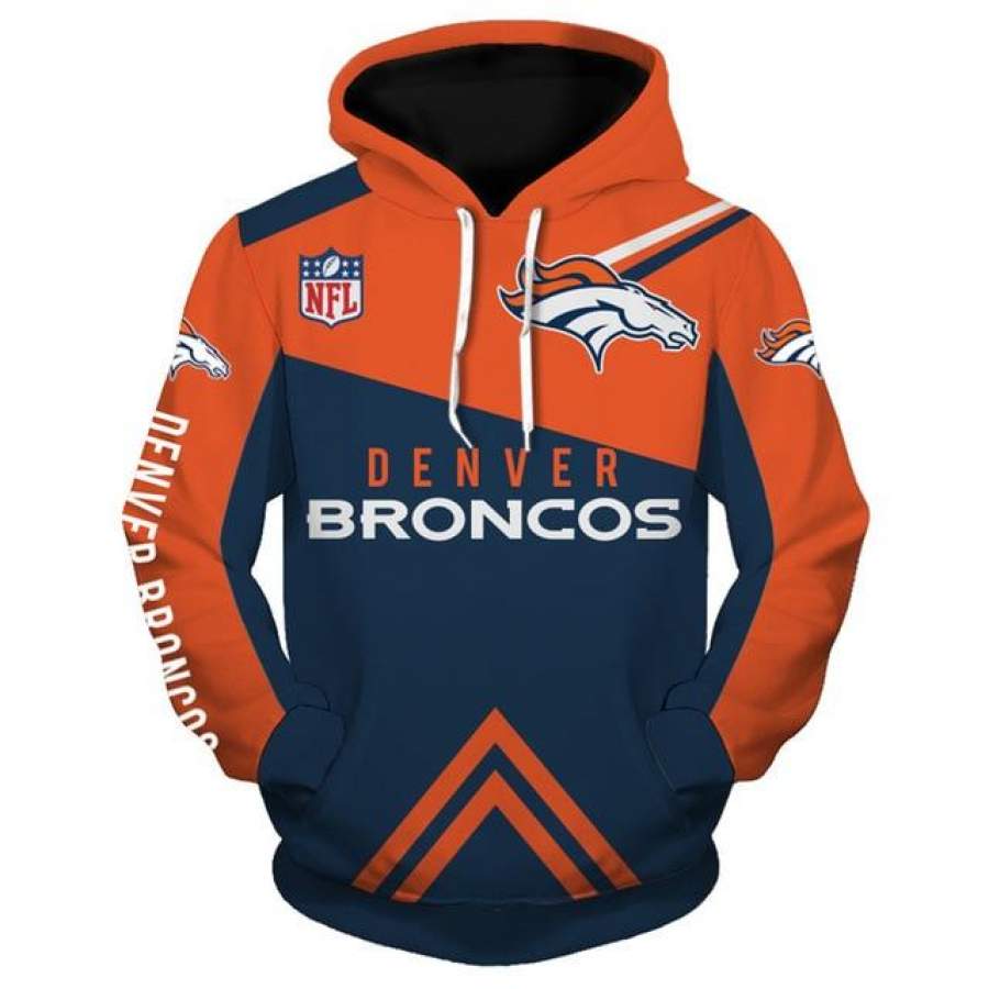 Denver Broncos 3D Hoodie