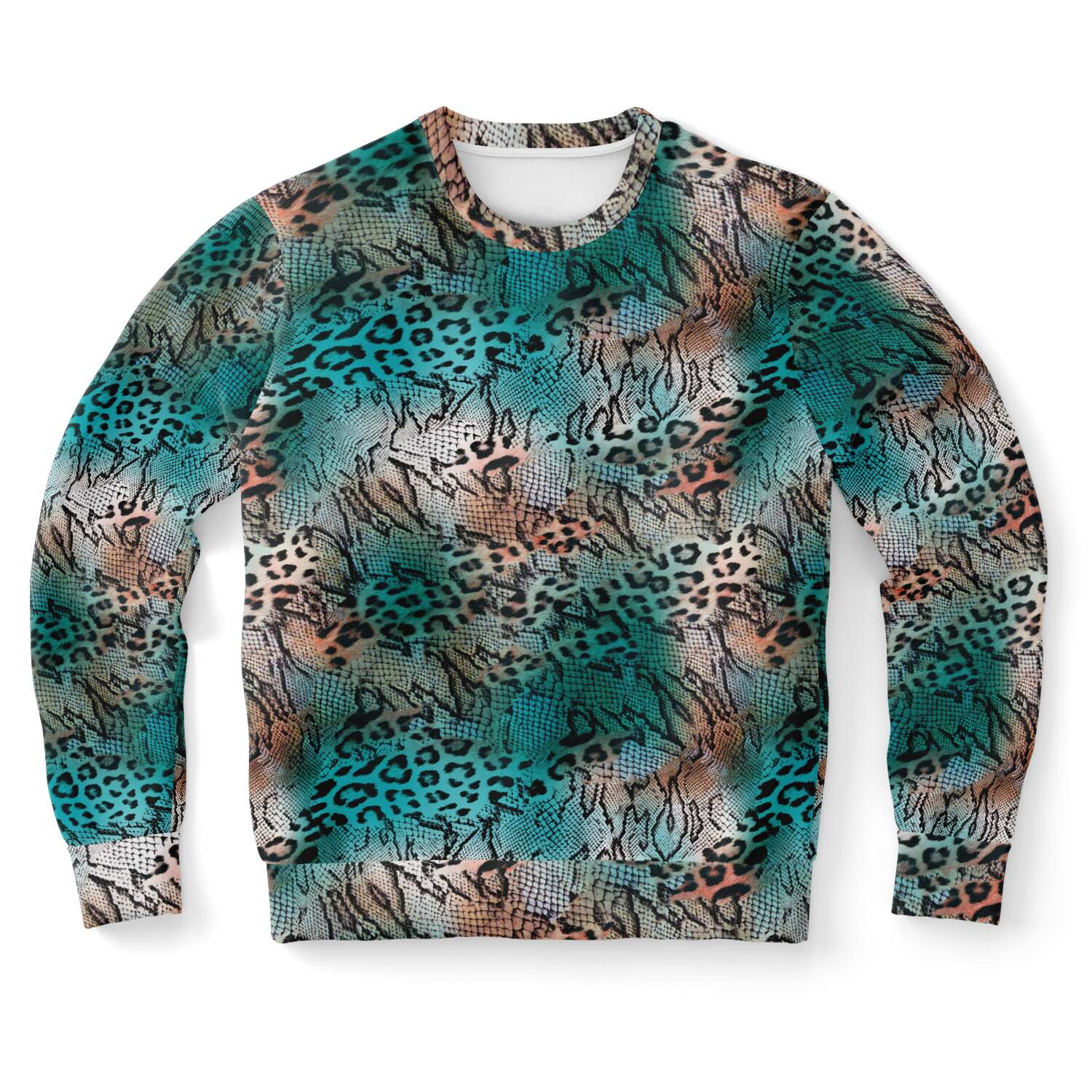 Colorful Leopard Snake Print Sweatshirt