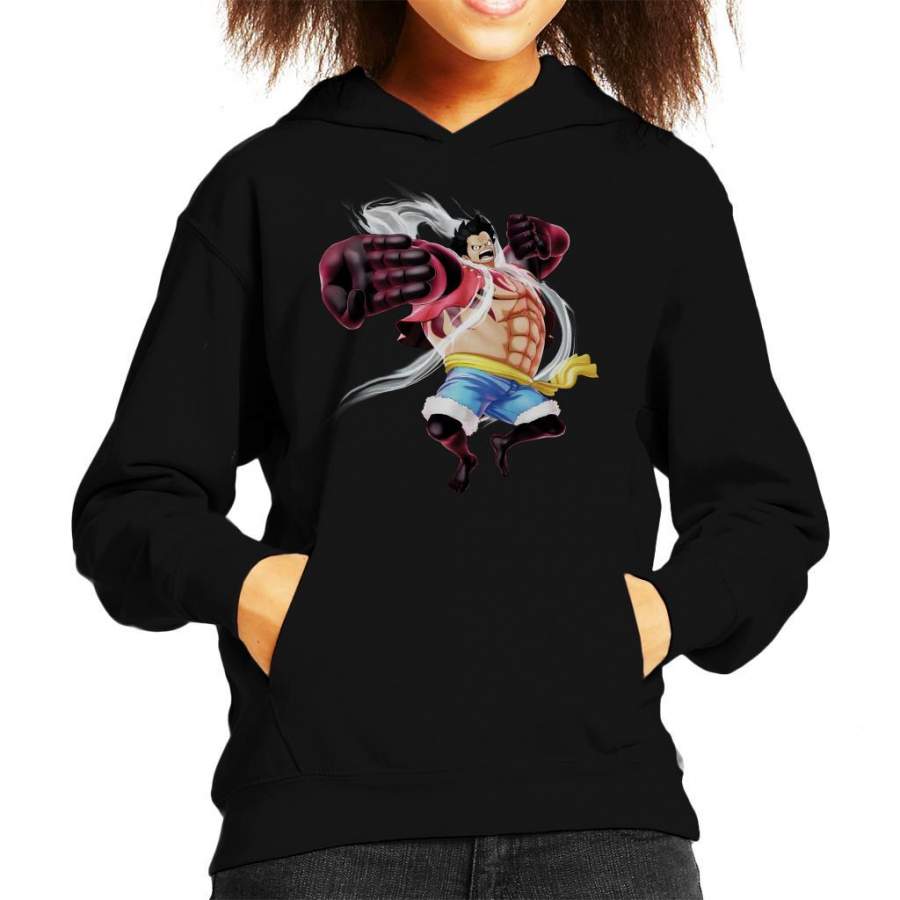 Monkey D Luffy Gear 4 One Piece Kid’s Hooded Sweatshirt