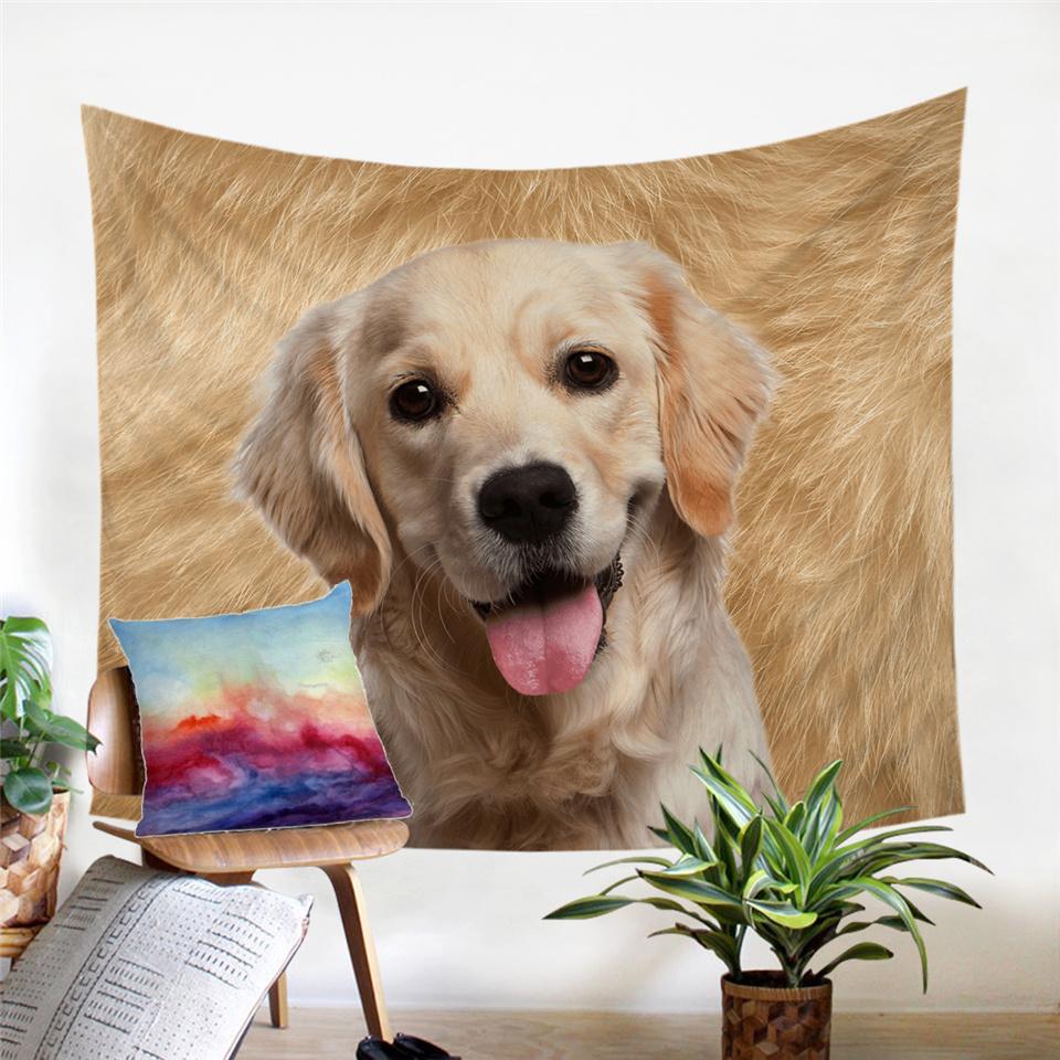 3D Puppy Furry Tapestry