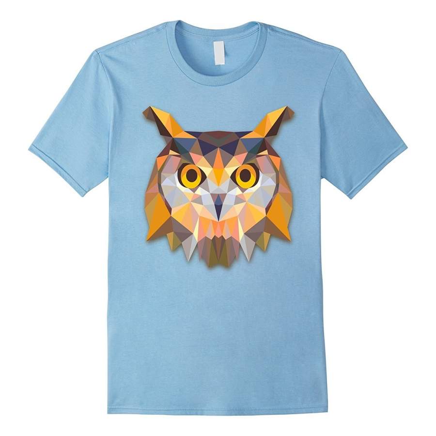 Beautiful Snowy Owl Great Horned Owl Bird T-Shirt Cheap Fashion Short Sleeved T Shirt