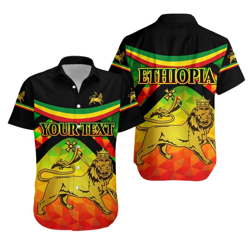 (Custom Personalised) Ethiopia Lion Of Judah Hawaiian Shirt Vibes Version Lt8