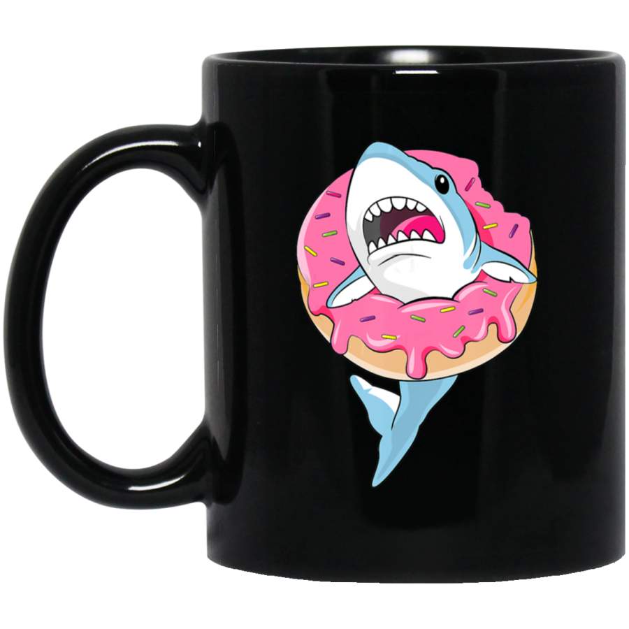 Donut Lover Funny Shark Sweets Gift Girlfriend Candy Coffee Mug