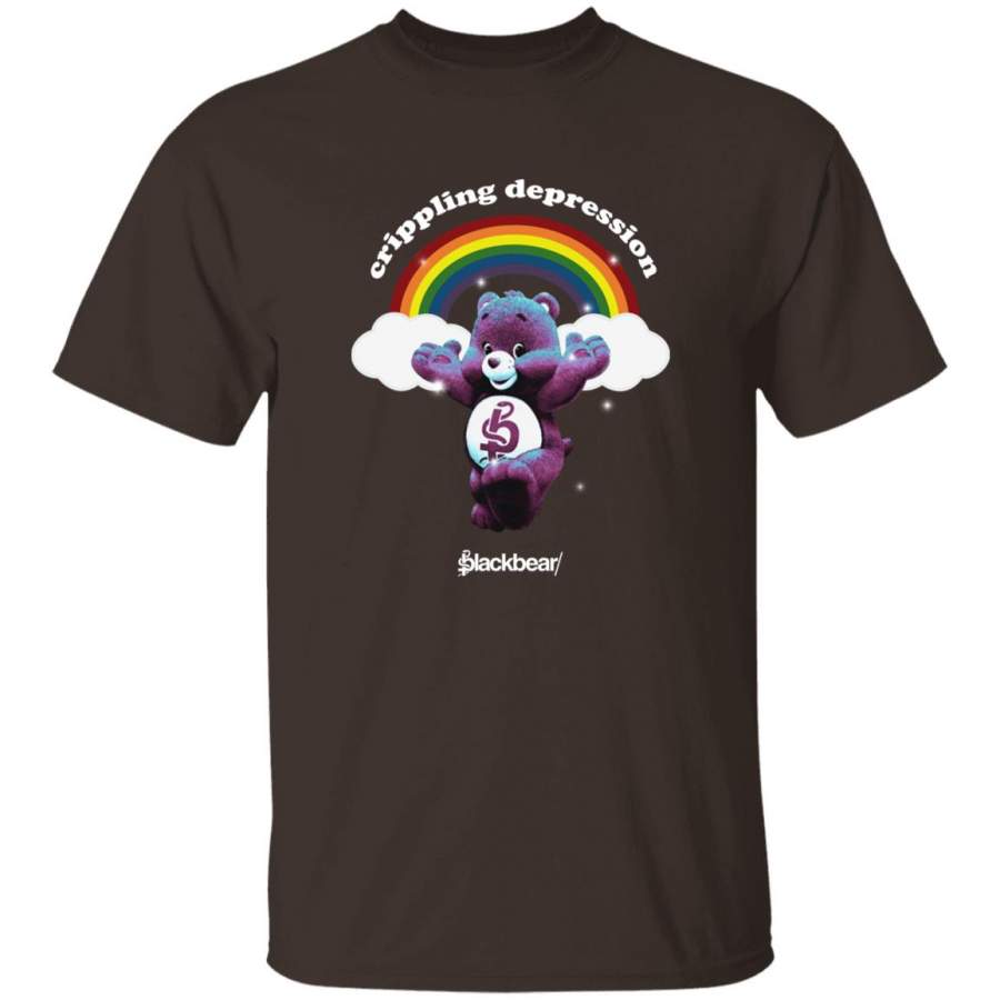 Blackbear merch crippling depression rainbow tee shirt hoodie black ...