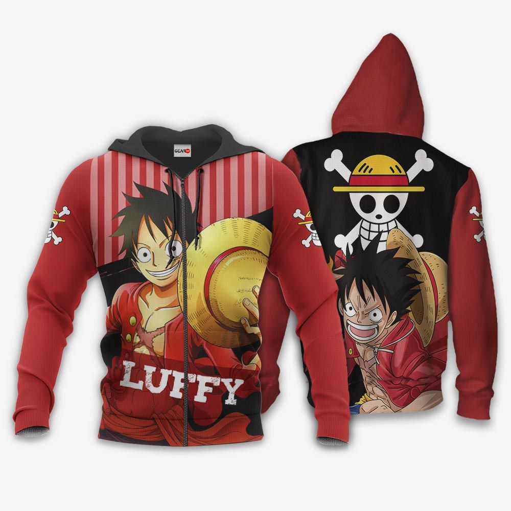 Monkey D Luffy Hoodie One Piece Anime Shirts - Anime Store