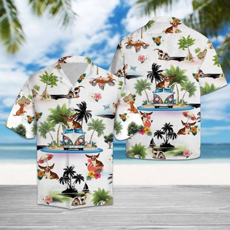 Basset Hound Hawaiian Shirt