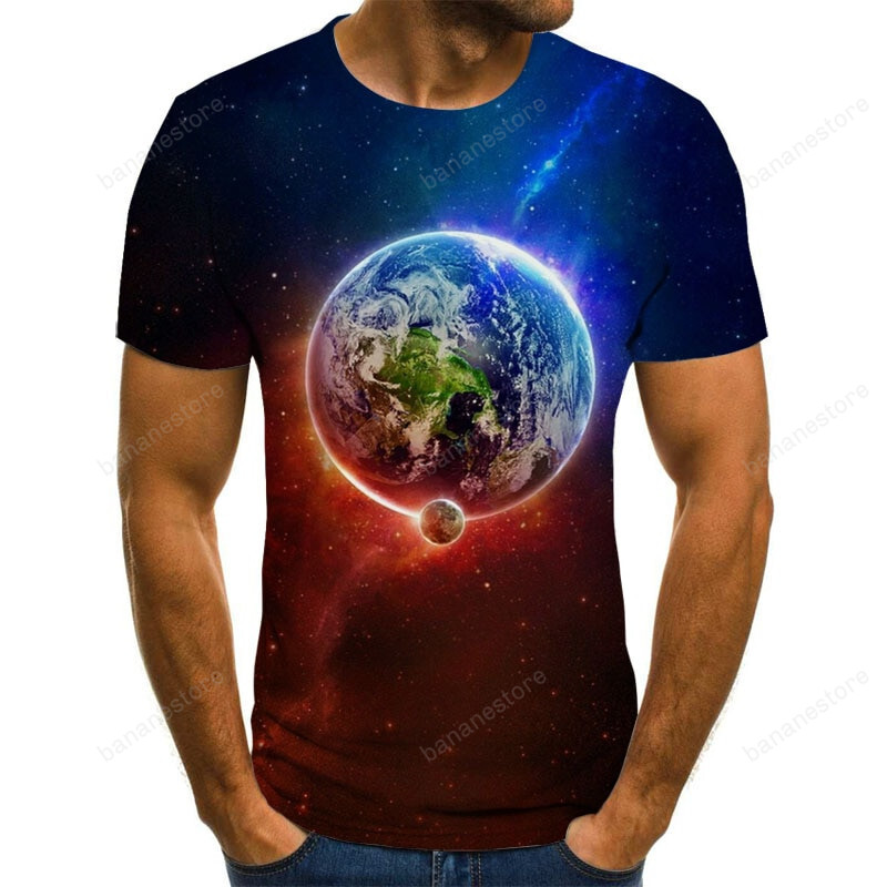 Summer 2020 New 3D Printed T-Shirt Animal Print Men’S T-Shirt Print Casual T-Shirt O-Neck Hip Hop Short Sleeve Size 110-6Xl