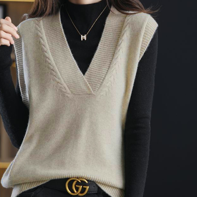 Sweater Vest Women Popular Trendy Ins All-match Korean Style Street Wear Spring New Arrival Clothing Leisure Knitting Cosy Fit alx