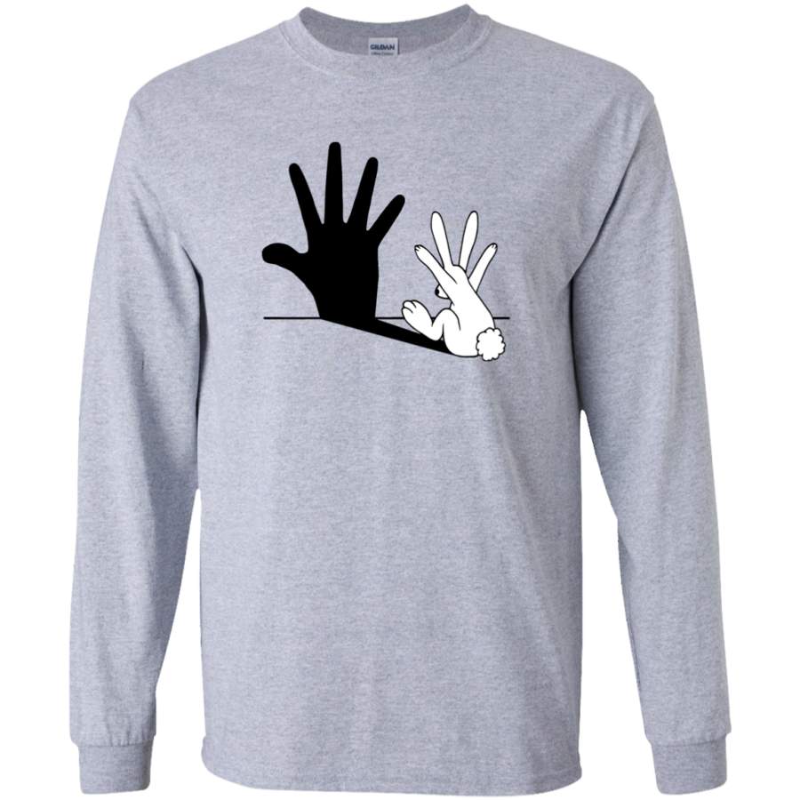 AGR Rabbit Hand Shadow Long Sleeve T-Shirt