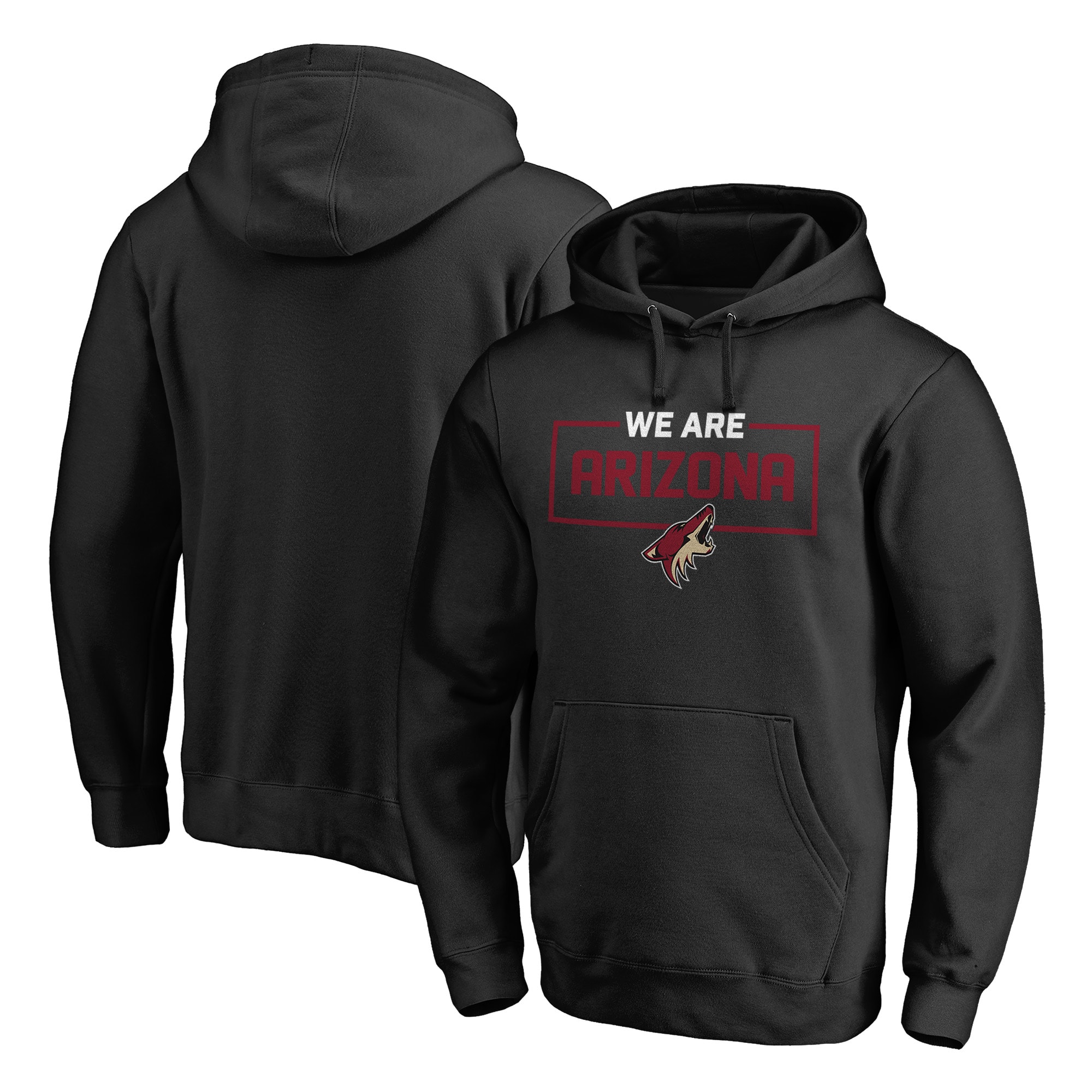 Arizona Coyotes Black Iconic Collection We Are Pullover Hoodie