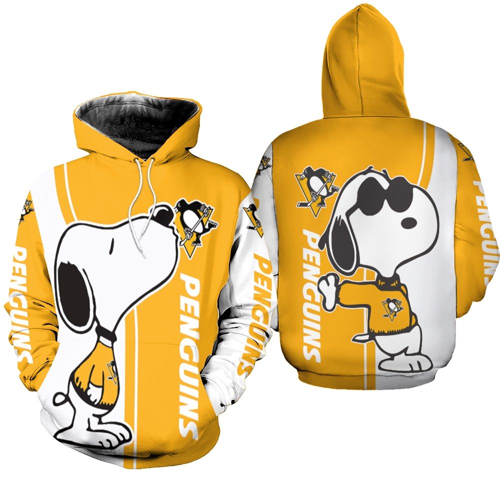 Pittsburgh Penguins Snoopy Lover 3D Printed Hoodie