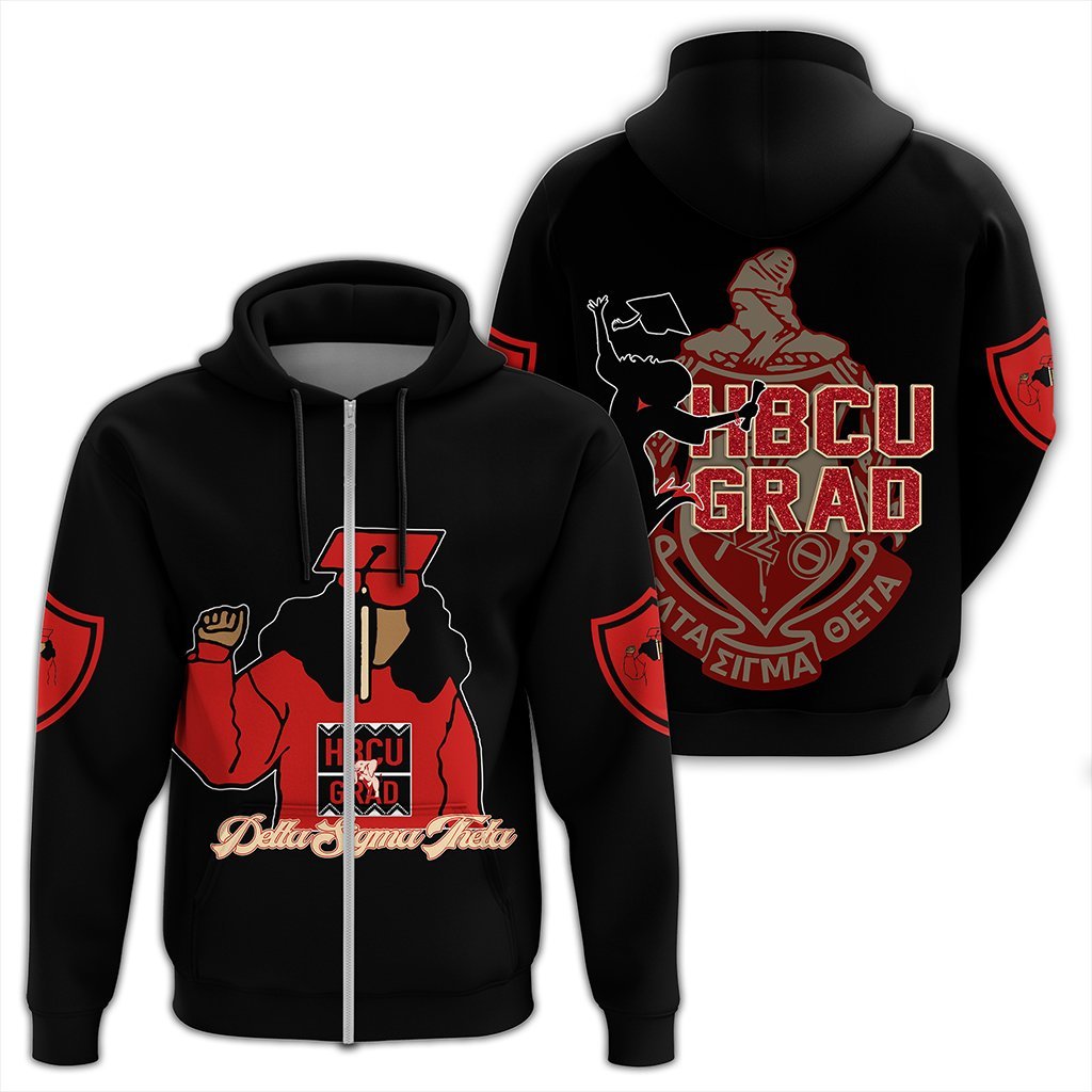 Masonstars Hoodie – Delta Sigma Theta HBCU Style Zip Hoodie J09