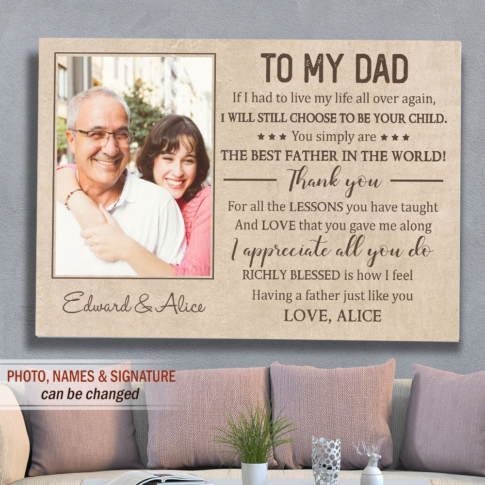 All You Gave Me – Personalized Custom Photo Canvas