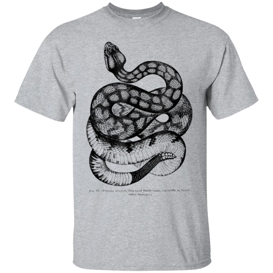 Vintage Ophiology South American Rattle Snake Tee T-shirt