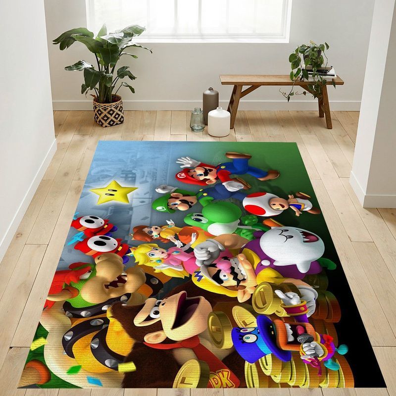 Super Mario 36 Area Rug Living Room And Bed Room Rug Gift Us Decor