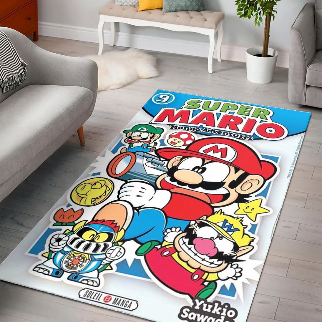 Super Mario Gaming Collection Area Rugs Living Room Carpet Floor Decor The US Decor