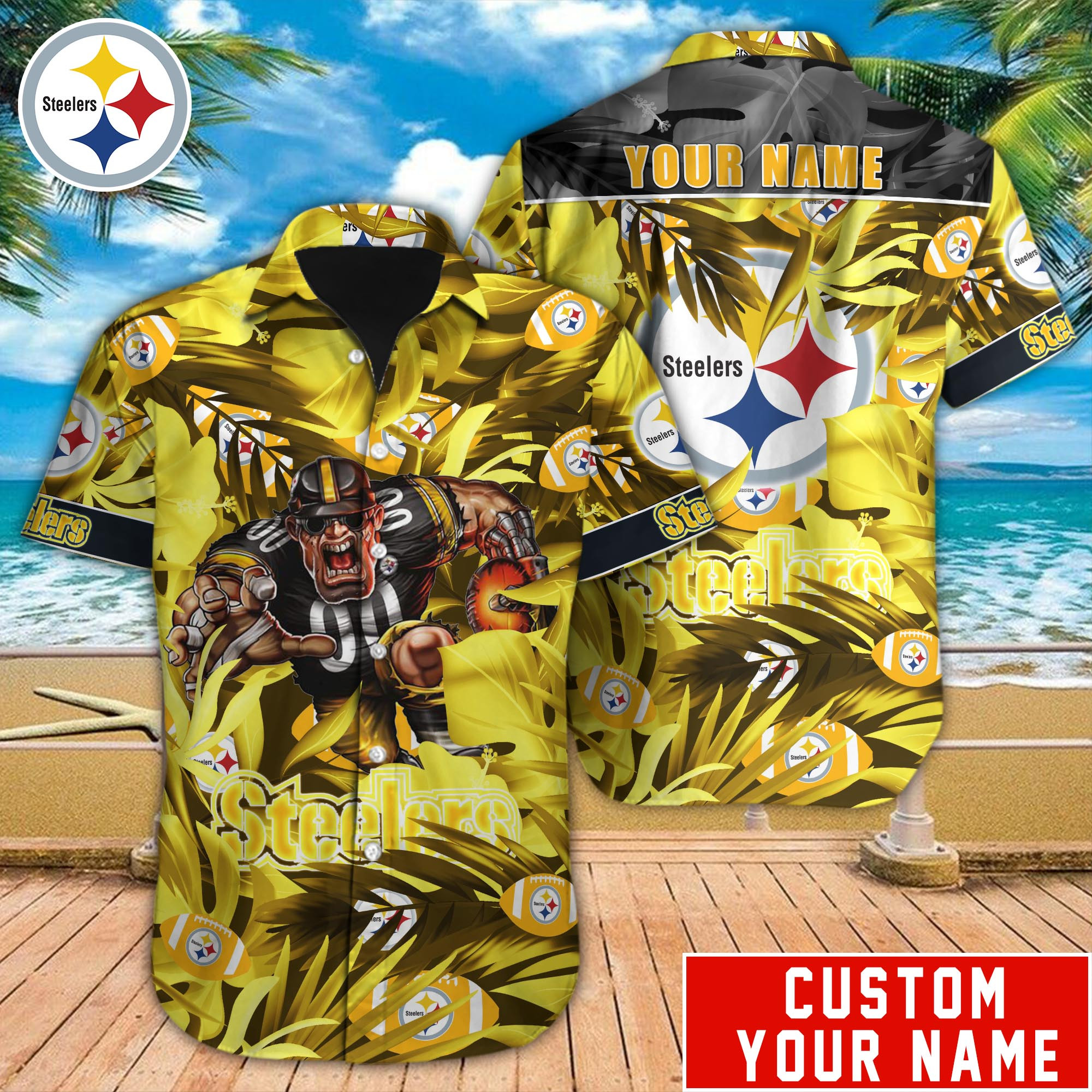 Pittsburgh Steelers Nfl-Hawaiian Shirt Custom M-40574