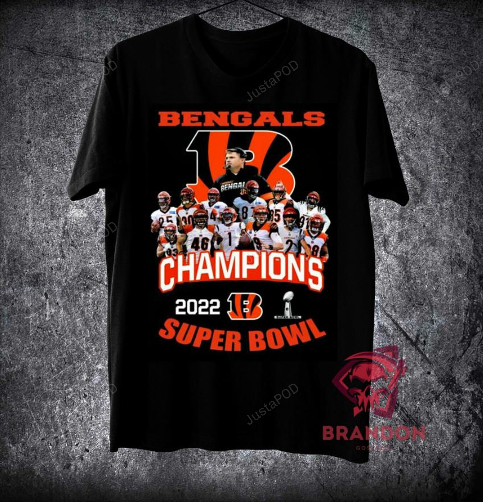 Cincinnati Bengals Tiger Super Bowl 2022 Champs T-Shirt