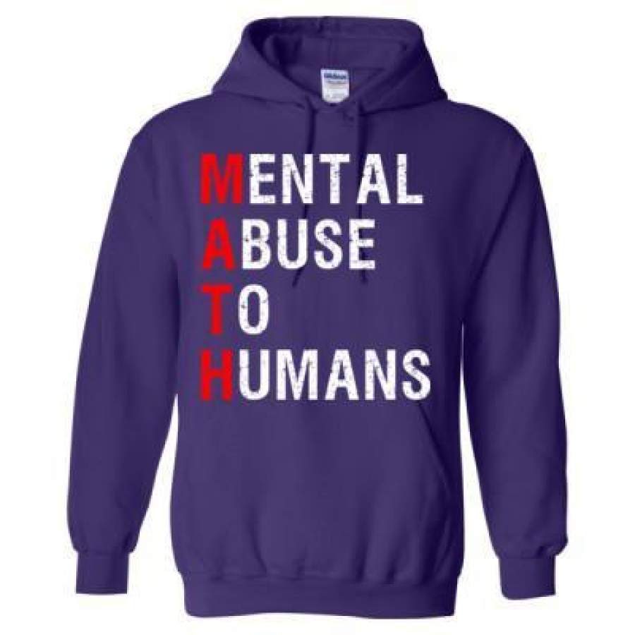 AGR Math Mental Abuse To Humans – Heavy Blend™ Hooded Sweatshirt