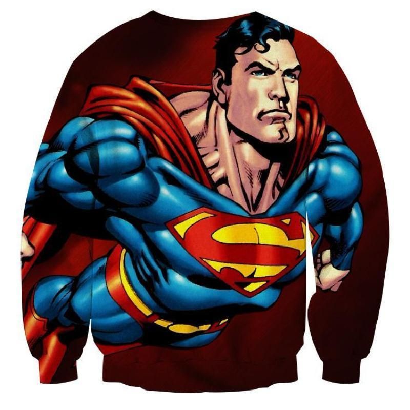 Superman Animation Ugly Christmas Sweater, All Over Print Sweatshirt