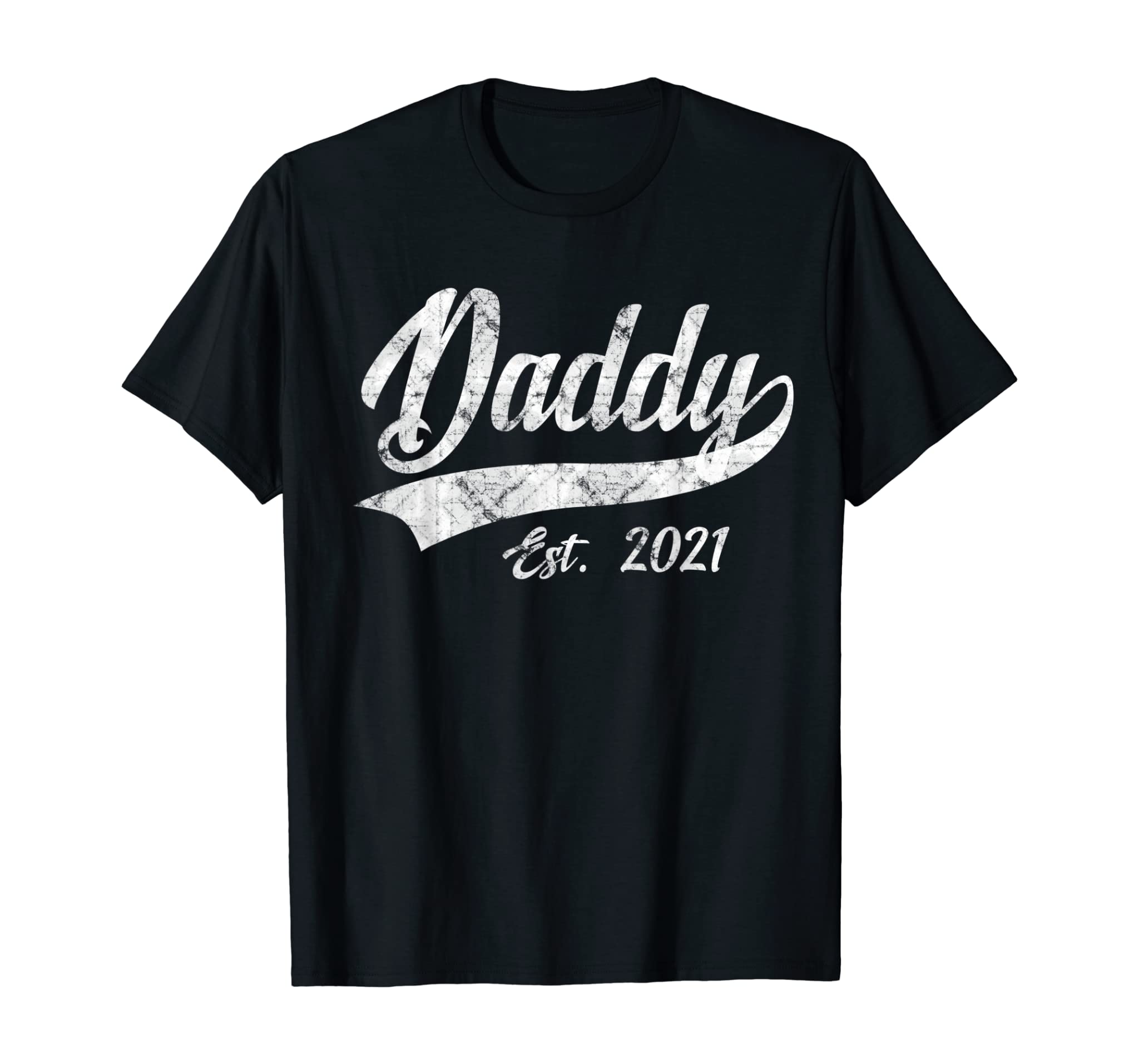 Mens Vintage Daddy Father Est. 2021 New Dad T-Shirt