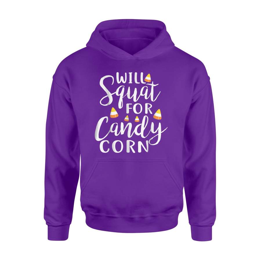 Candy Corn Halloween Workout Squat For Women Hoodie