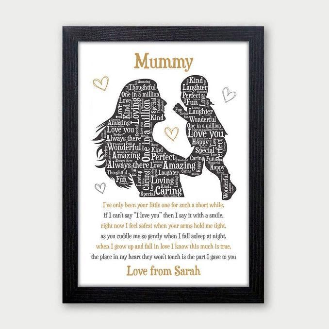 Personalized Mummy Poem Wall Art Print Poster Poster Art Design 9055