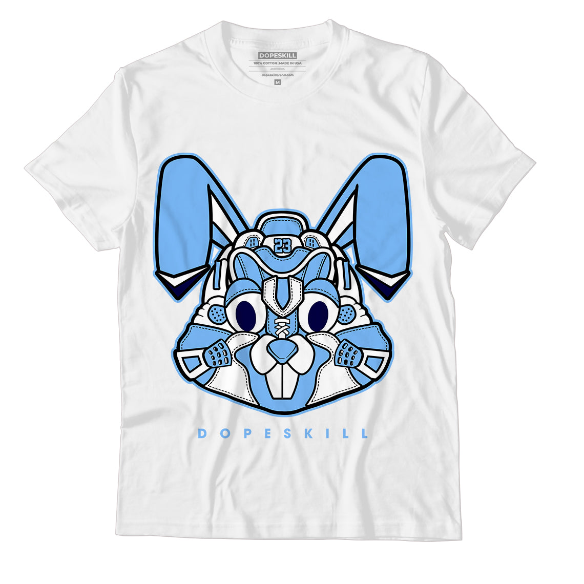 Jordan 6 Unc Dopeskill T-Shirt Sneaker Rabbit Graphic