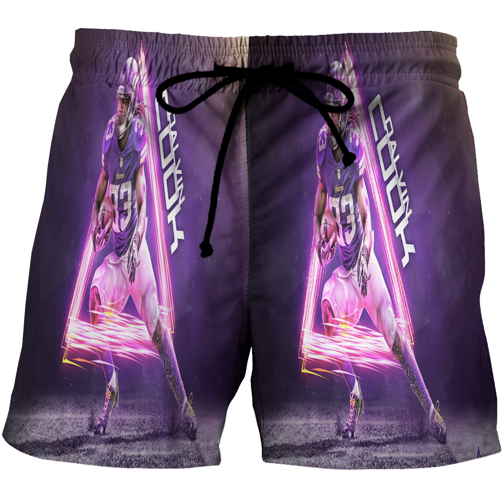 Minnesota Vikings Dalvin Cook 33 3D All Over Print Summer Beach Hawaiian Short