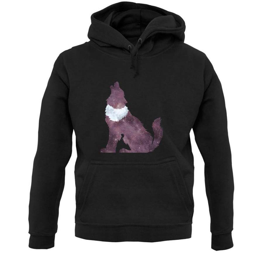 Space Animals – Wolf Unisex Hoodie