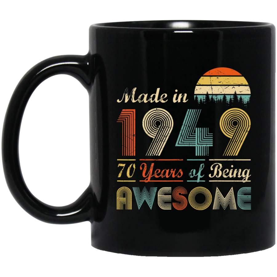 Vintage 1949 – 70th Birthday Gift Happy 70th years old Coffee Mug