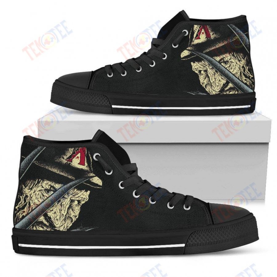 Mens Womens Arizona Diamondbacks Nightmare Freddy Colorful High Top Shoes 3D Printable TMT728