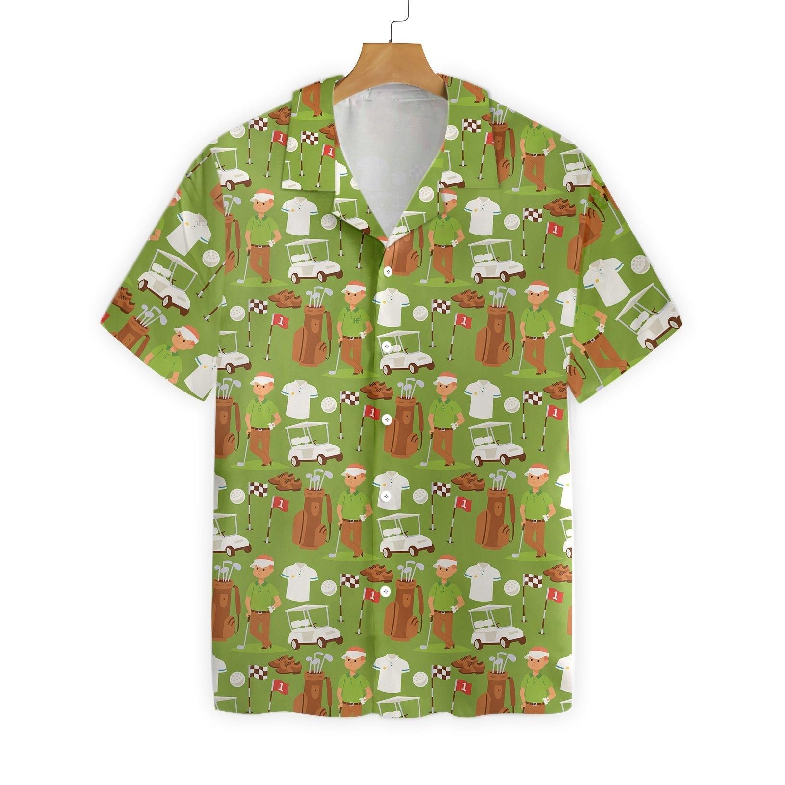 Golf Player Clothes And Accessories Illustration 2001 Hawaii Shirt Ha58379