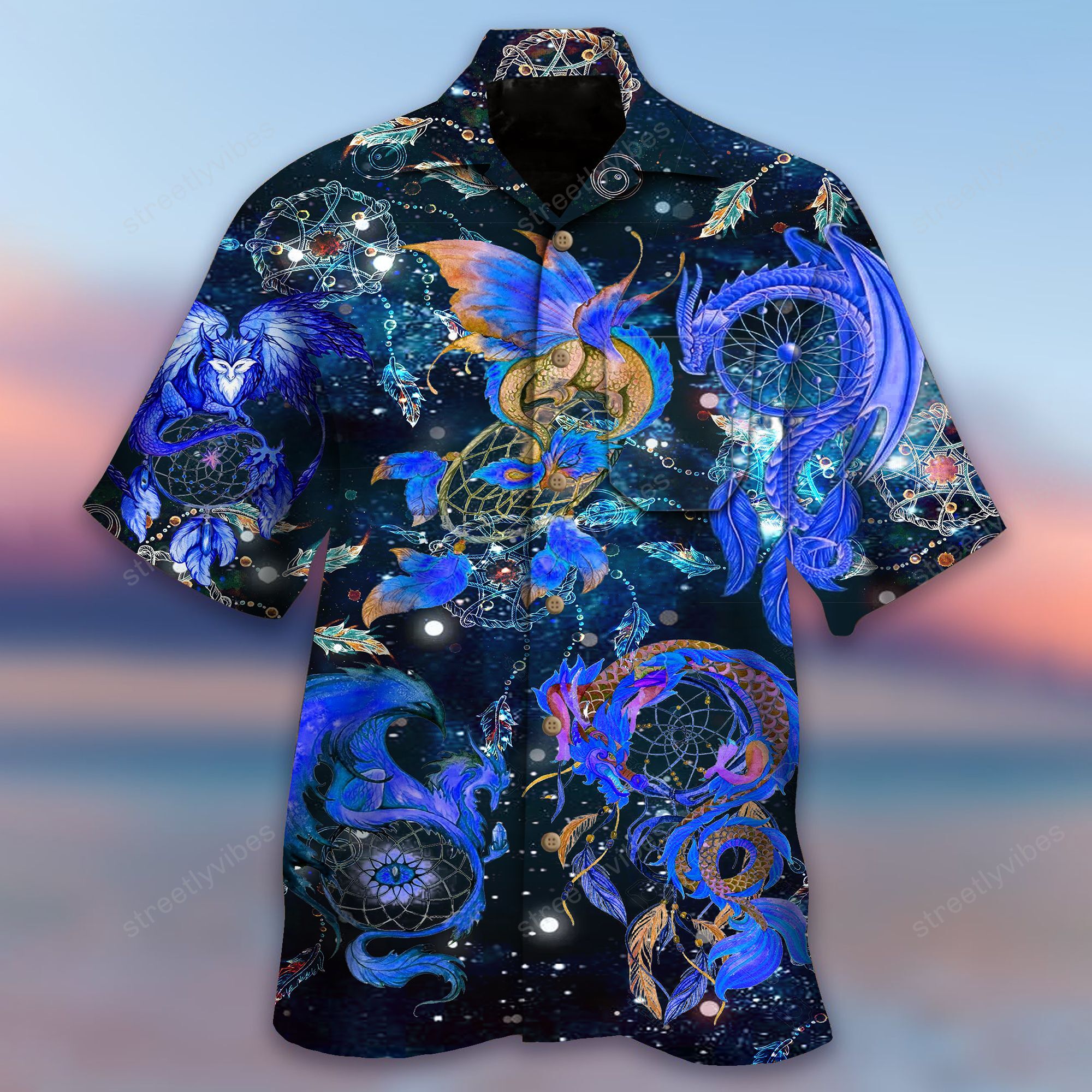 Dreamcatcher Dragon Hawaii Shirt Re Ha82397