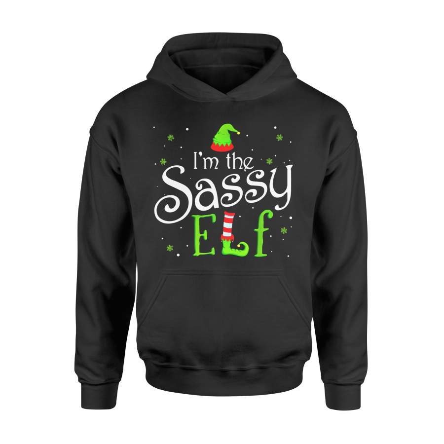 Christmas gift idea I’m The Sassy ELF Matching Family Group Xmas T-shirt – Standard Hoodie