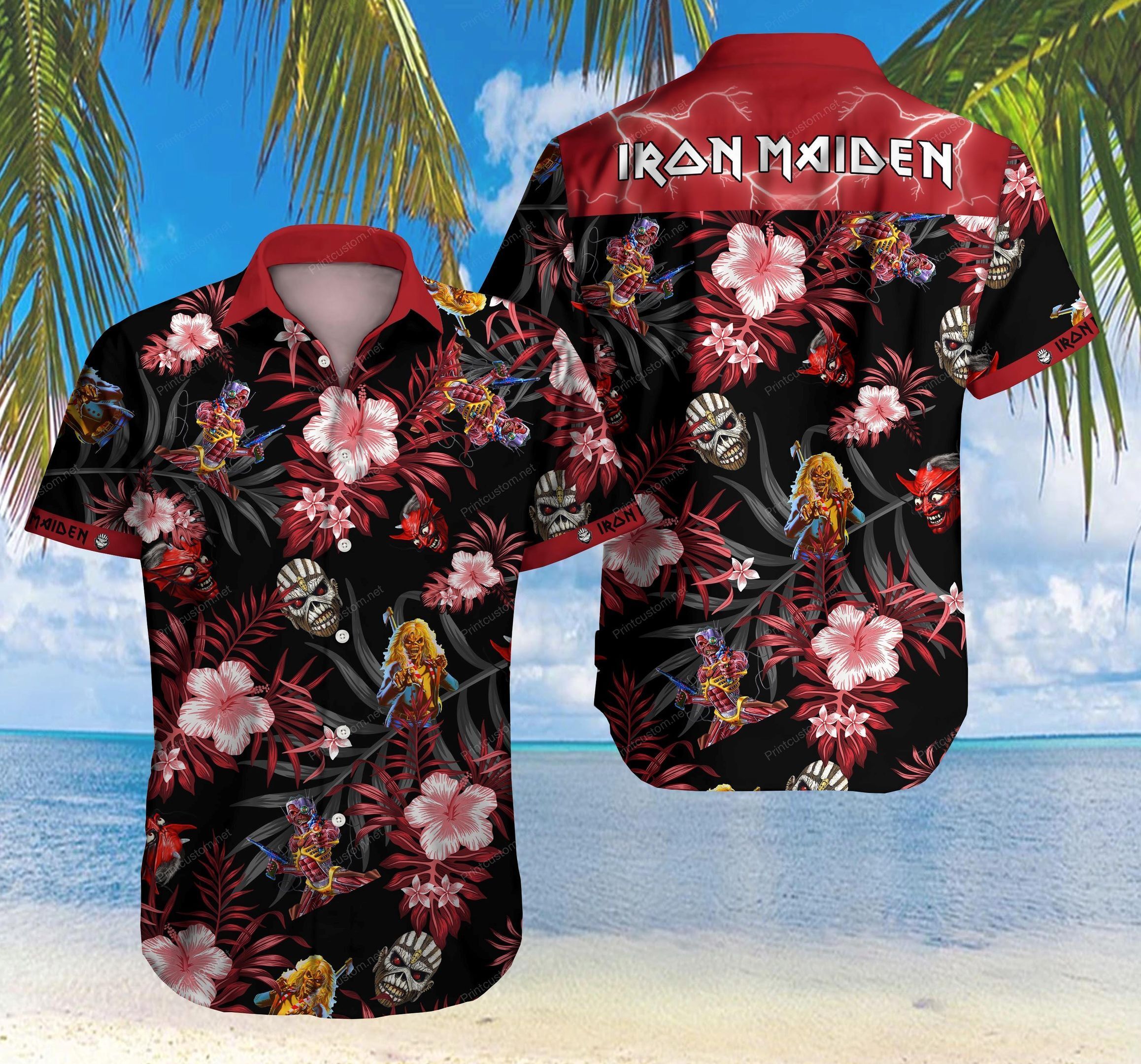 Hawaiian Shirt Summer Button Up For Men Beach Wear Short Sleeve Hawaiian Ha46139