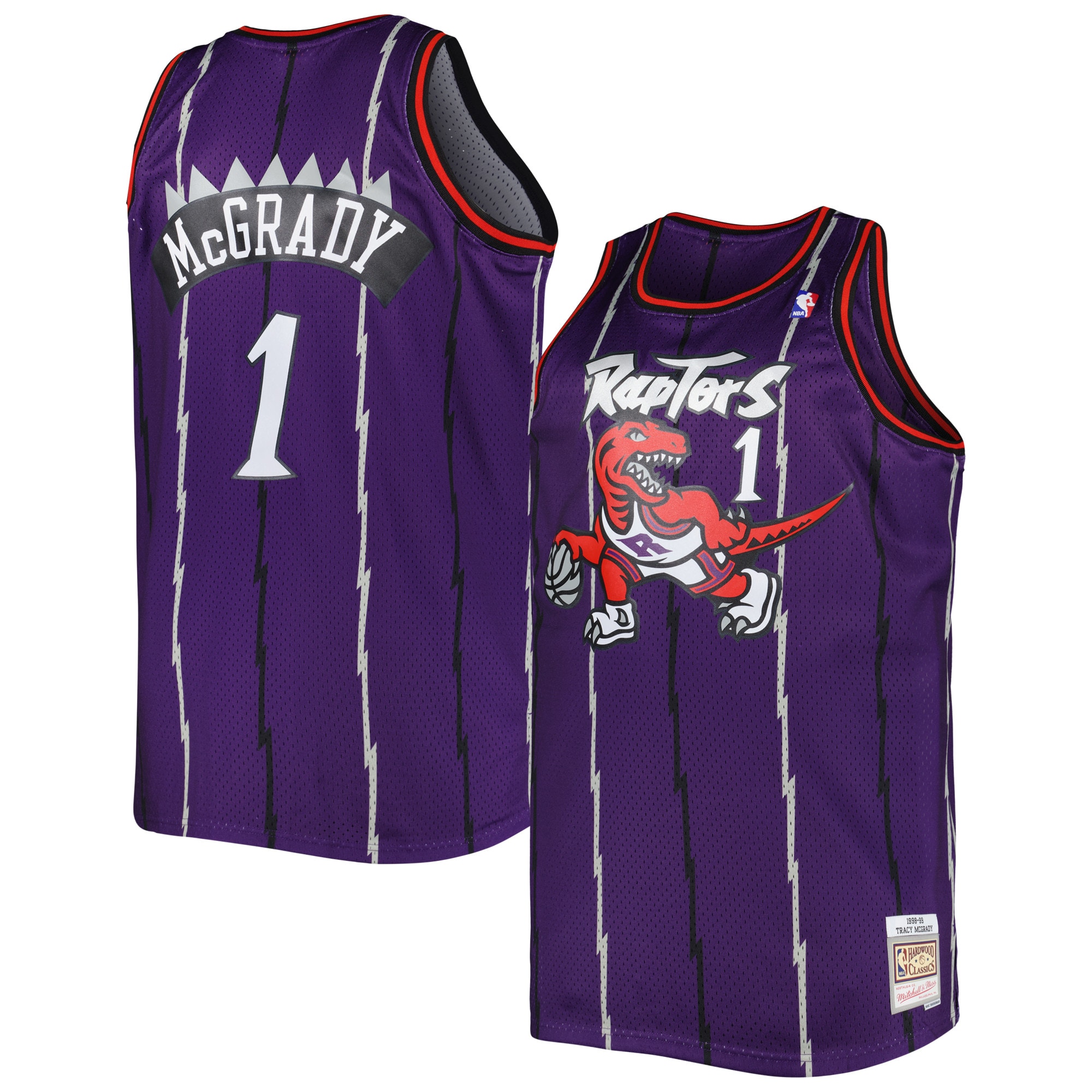 Tracy McGrady Toronto Raptors Mitchell & Ness Big & Tall Hardwood Classics 1998/99 Swingman Jersey – Purple