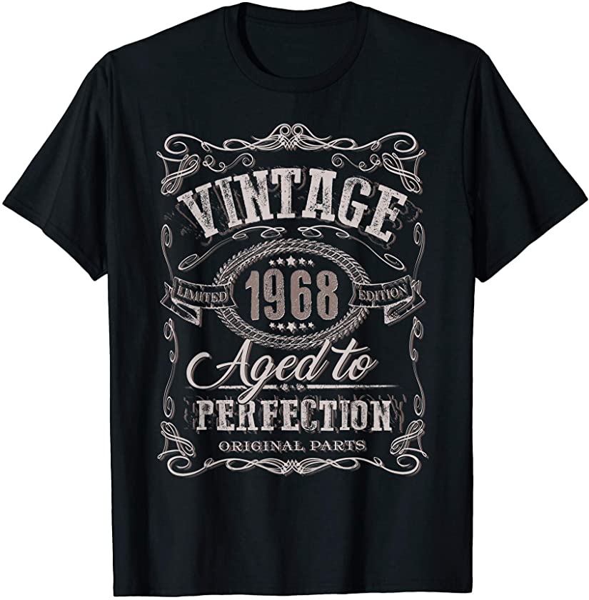 53rd Birthday gift Vintage 1968 Aged 53 years old party T-Shirt